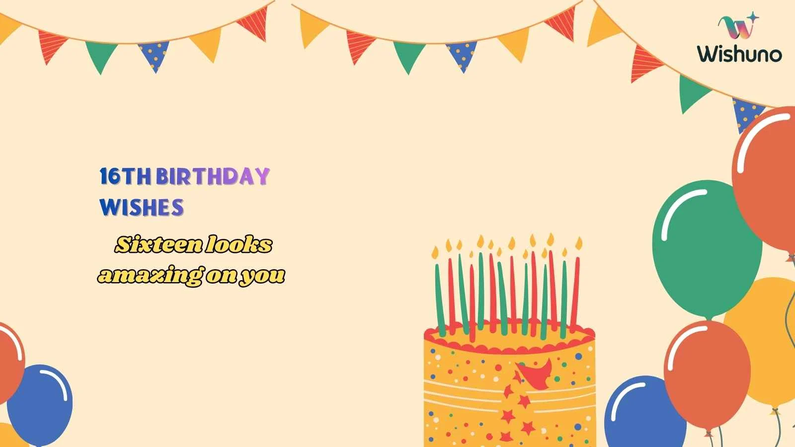 16th Birthday Wishes