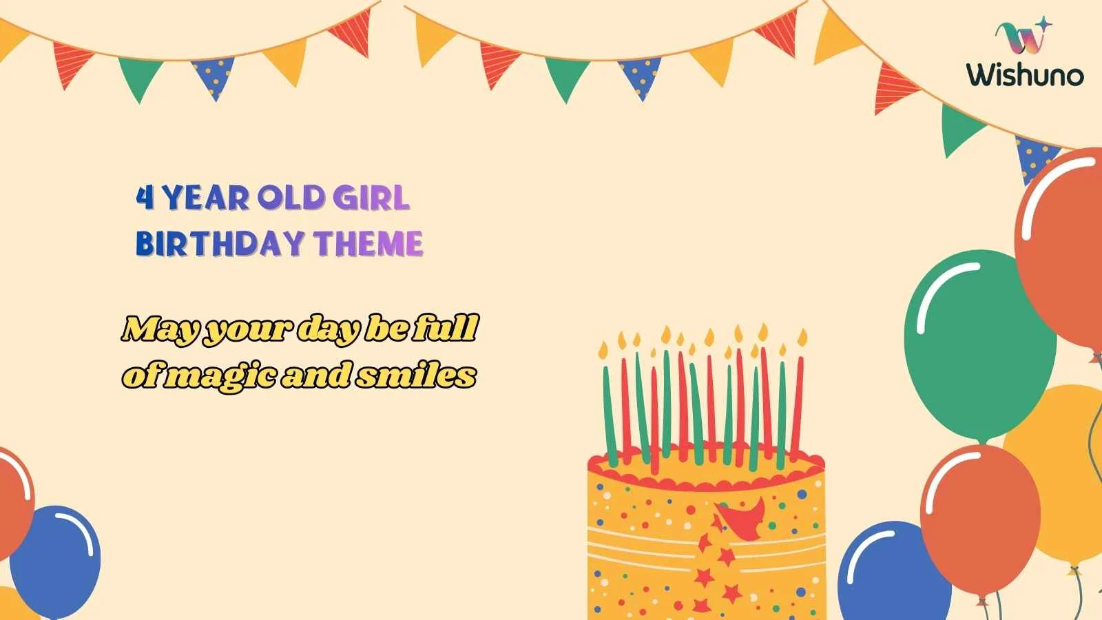 4 Year Old Girl Birthday Theme