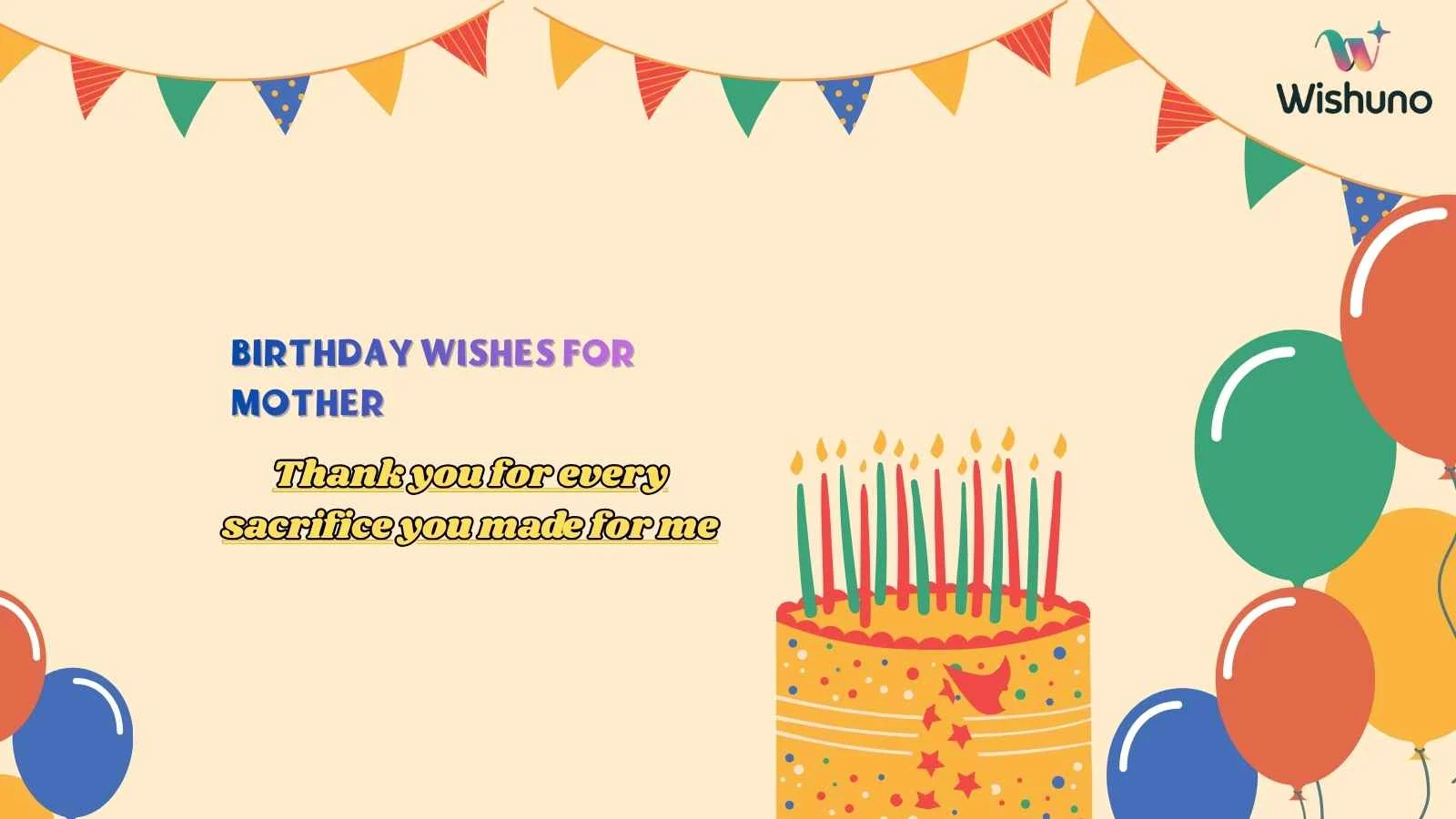 Birthday Wishes for Mother