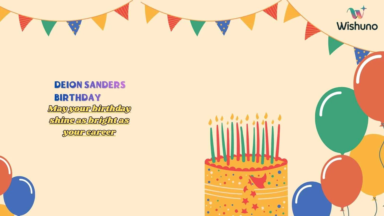 Deion Sanders Birthday