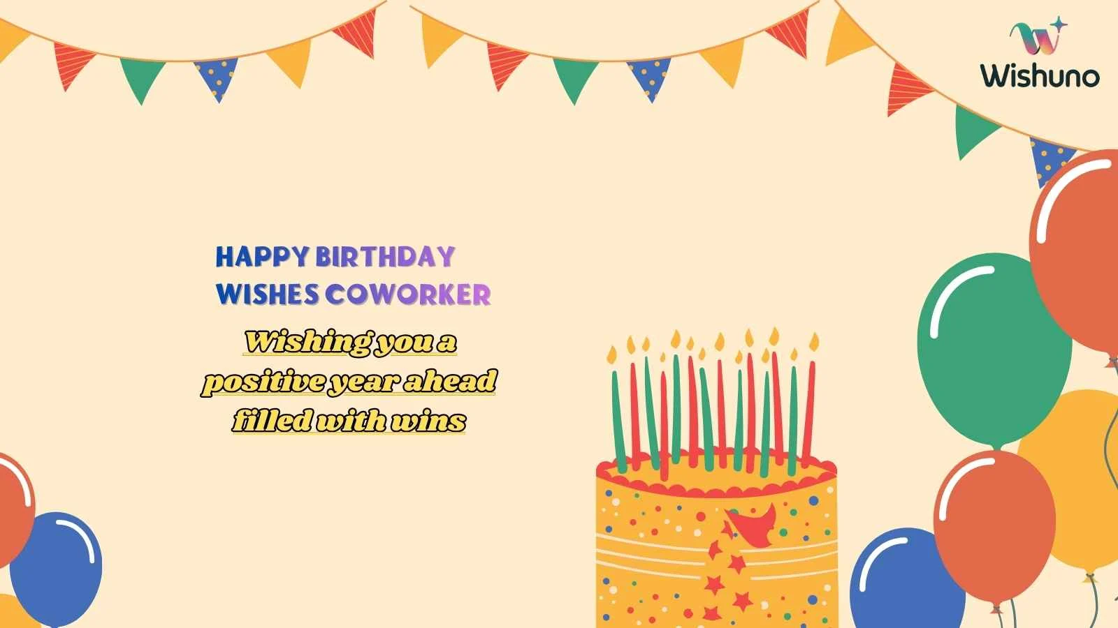 Happy Birthday Wishes Coworker