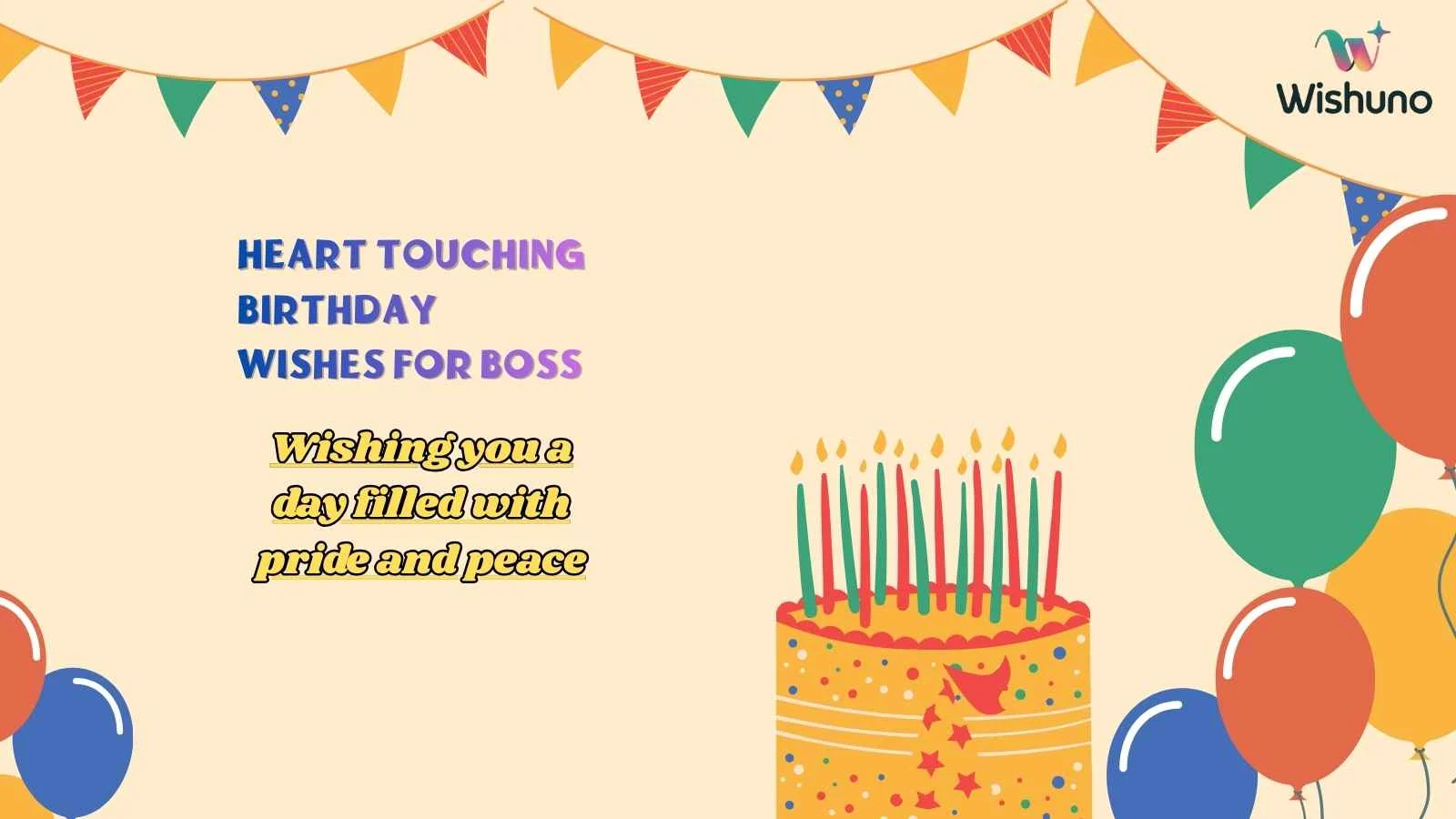 Heart Touching Birthday Wishes for Boss