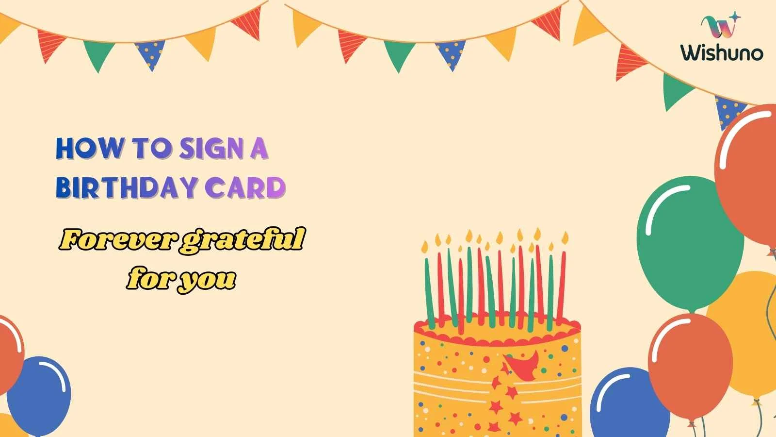 How to Sign a Birthday Card