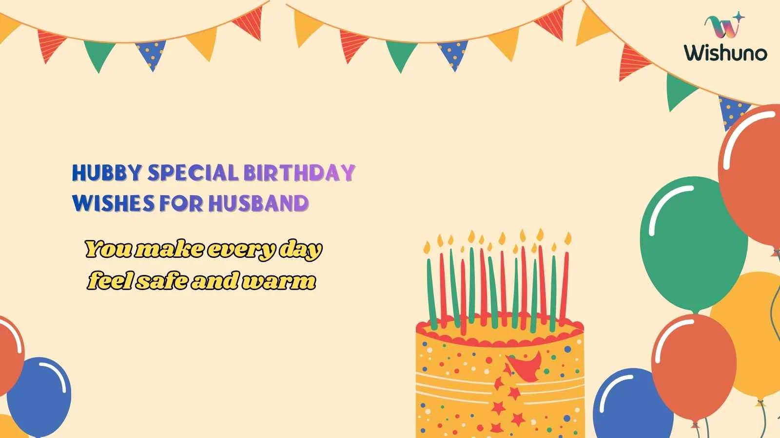 Hubby Special Birthday Wishes for Husband