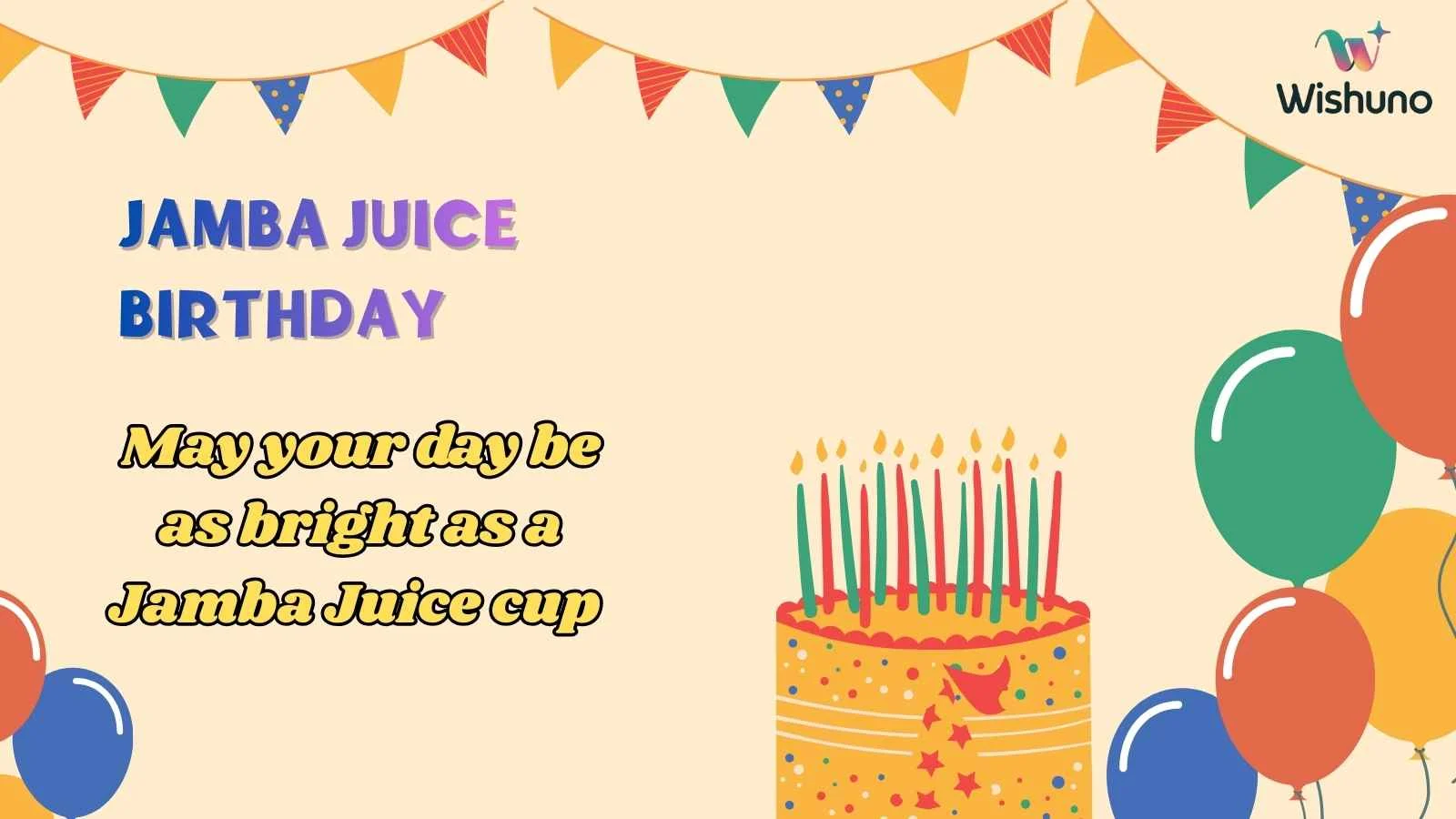 Jamba Juice Birthday