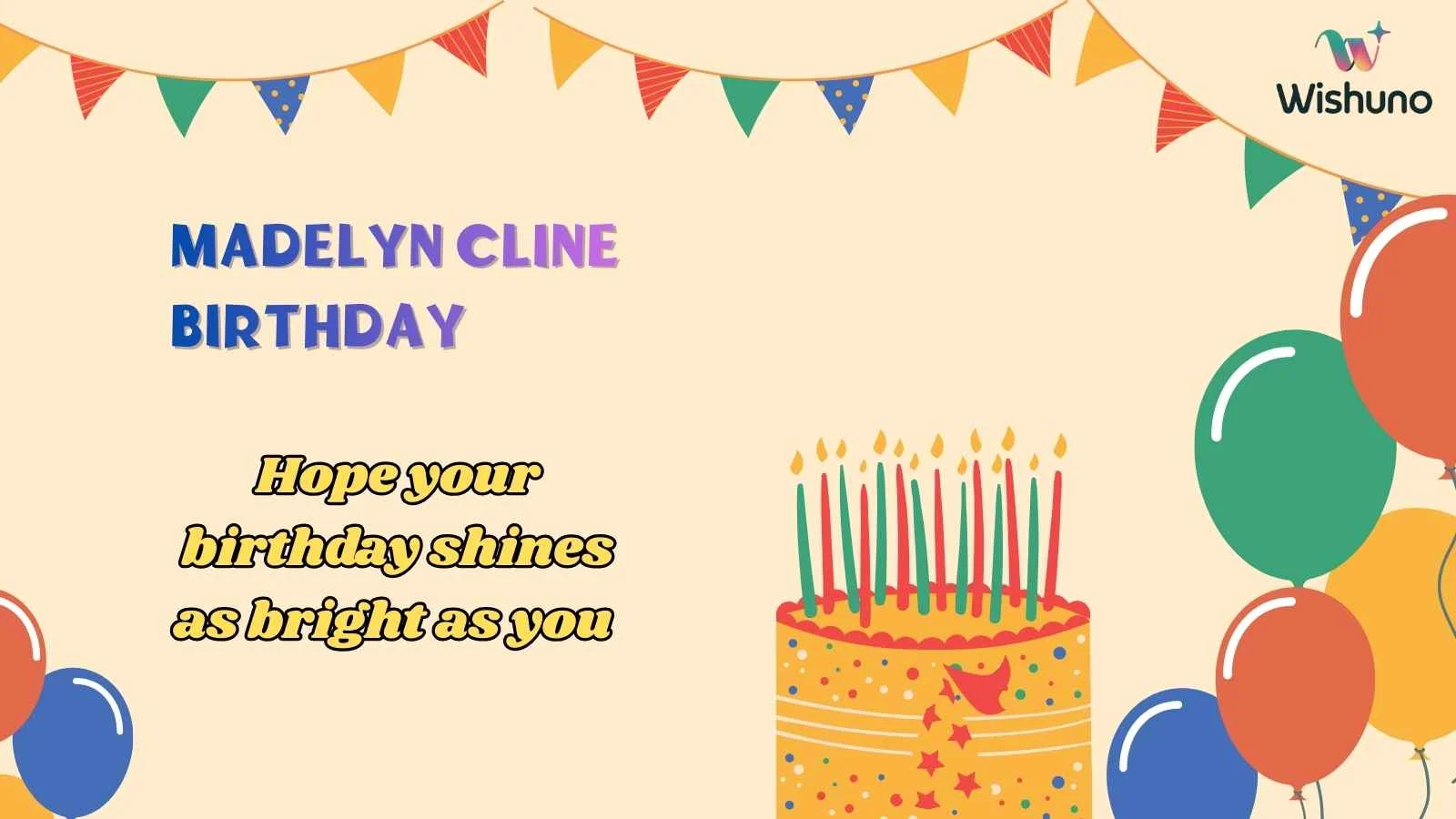 Madelyn Cline Birthday