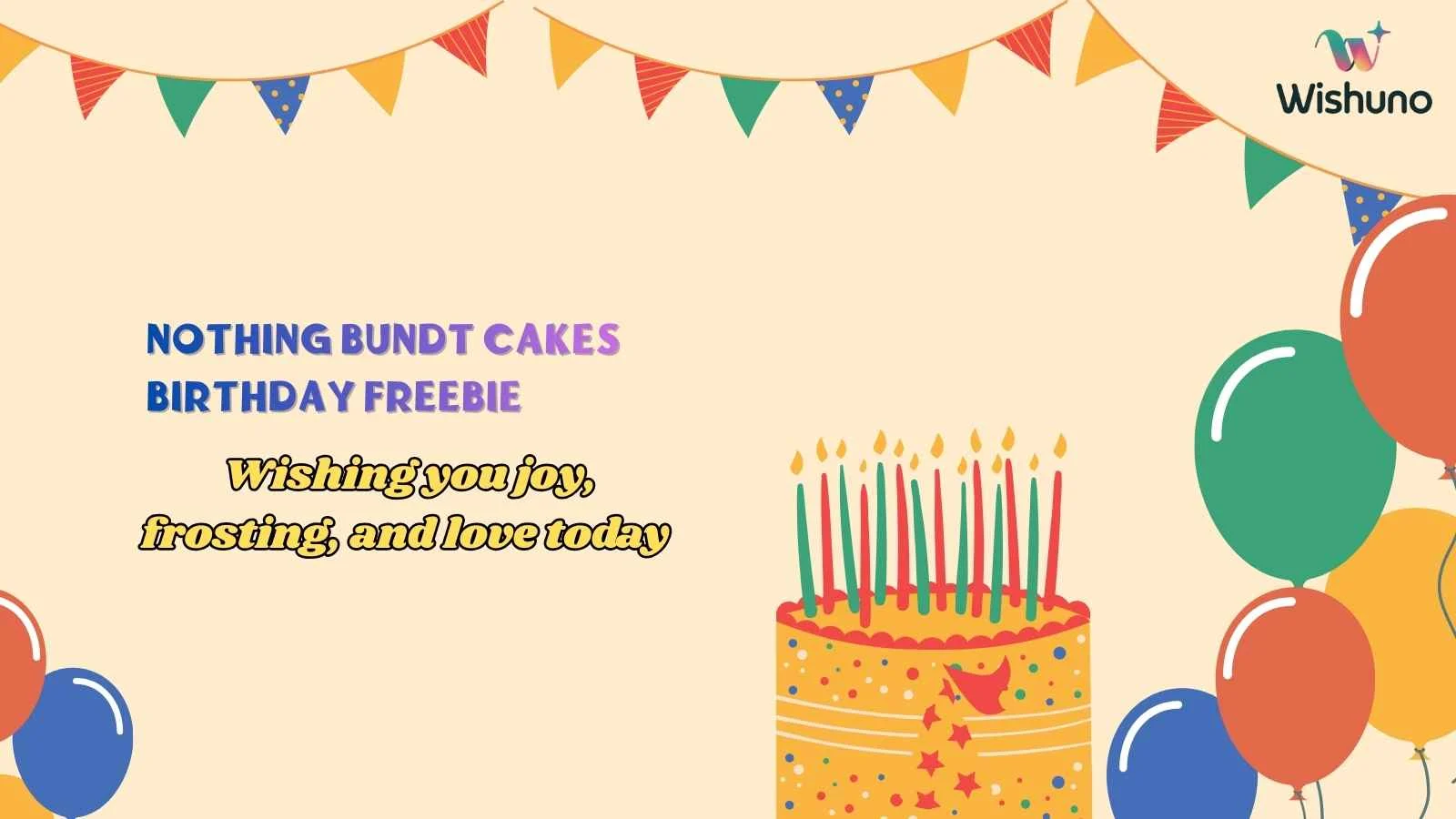 Nothing Bundt Cakes Birthday Freebie
