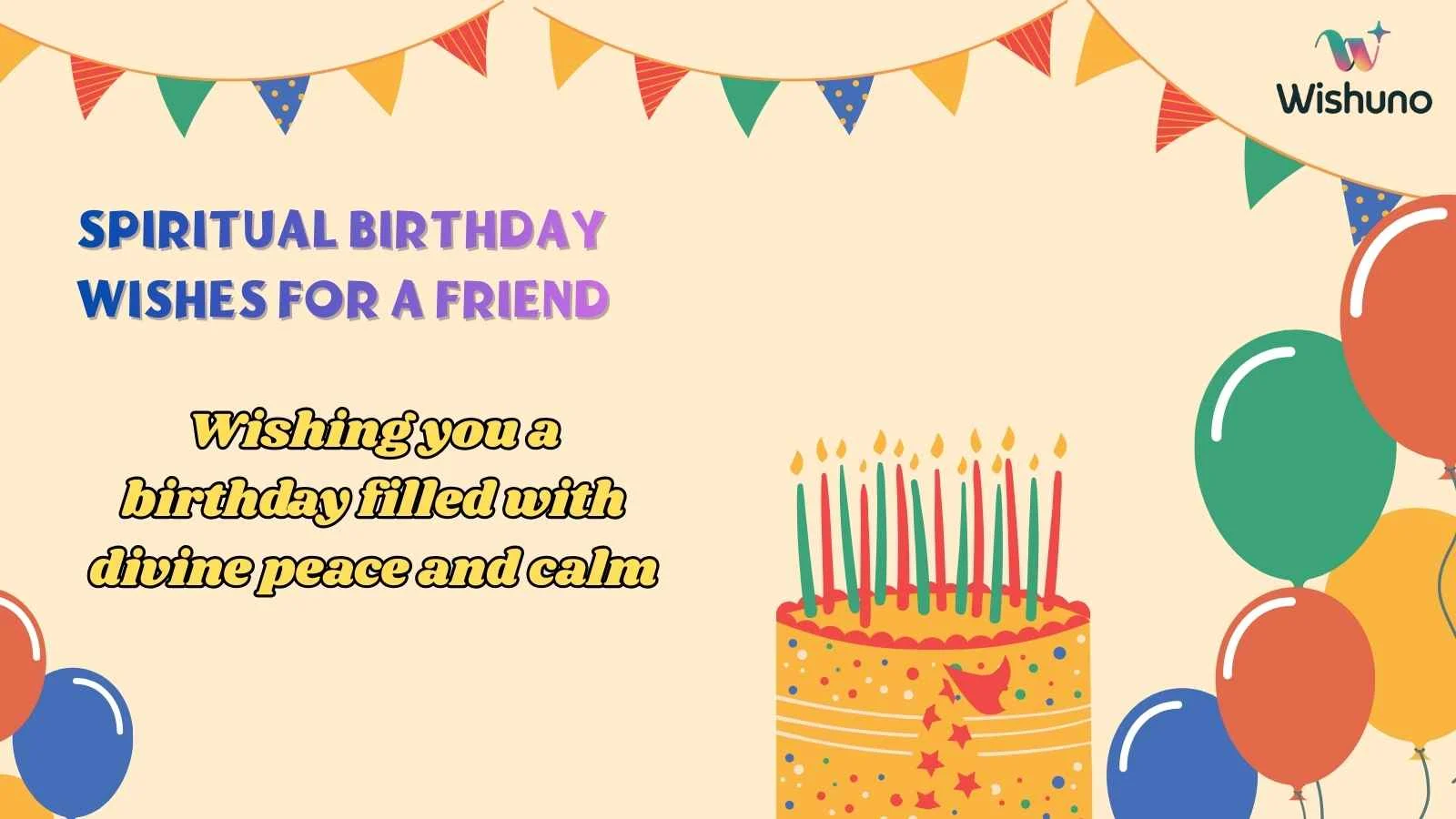 Spiritual Birthday Wishes for a Friend