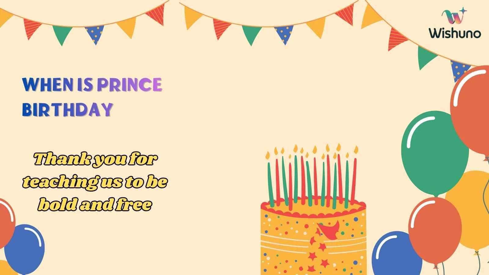 When Is Prince Birthday