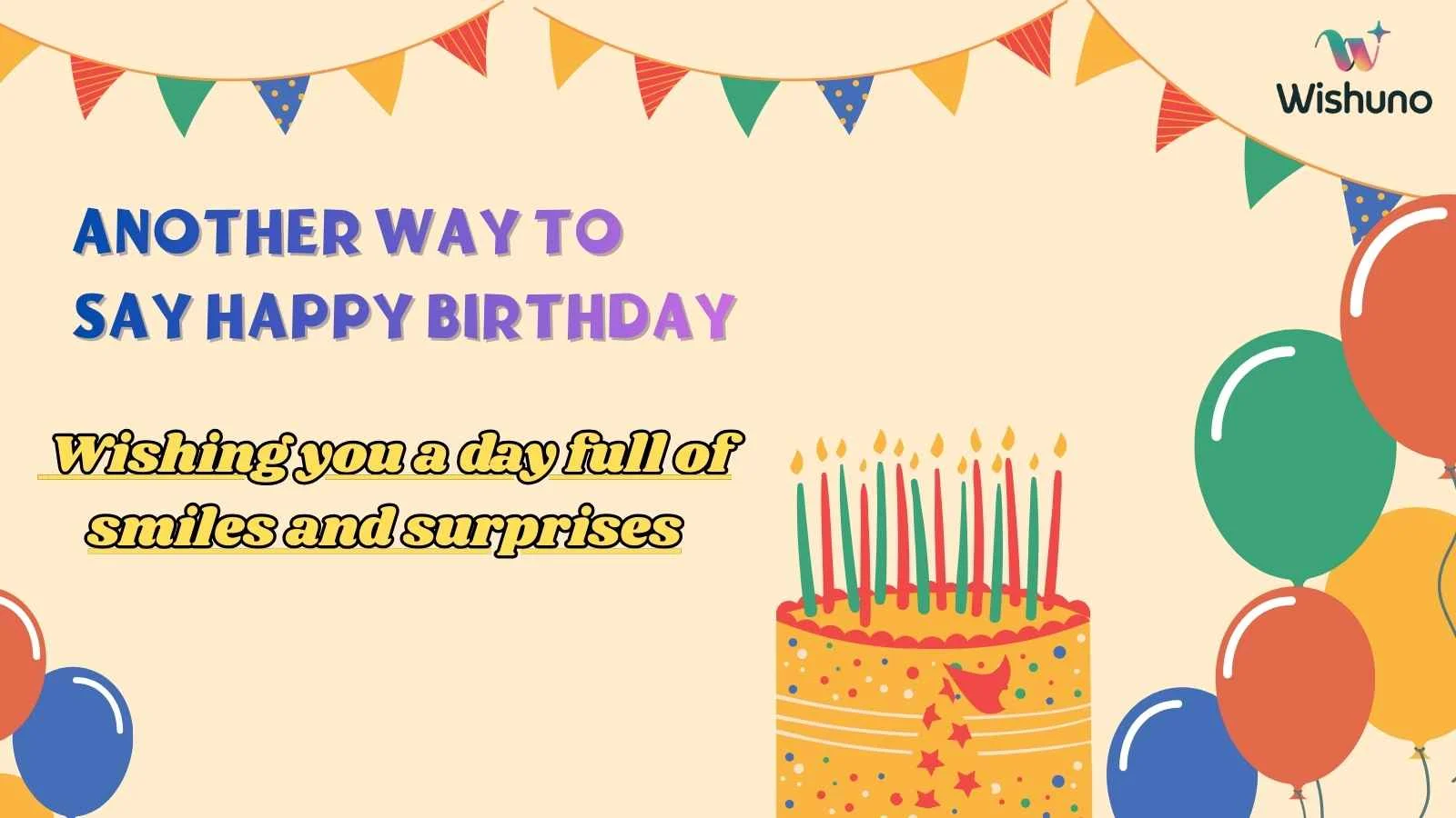 Another Way to Say Happy Birthday