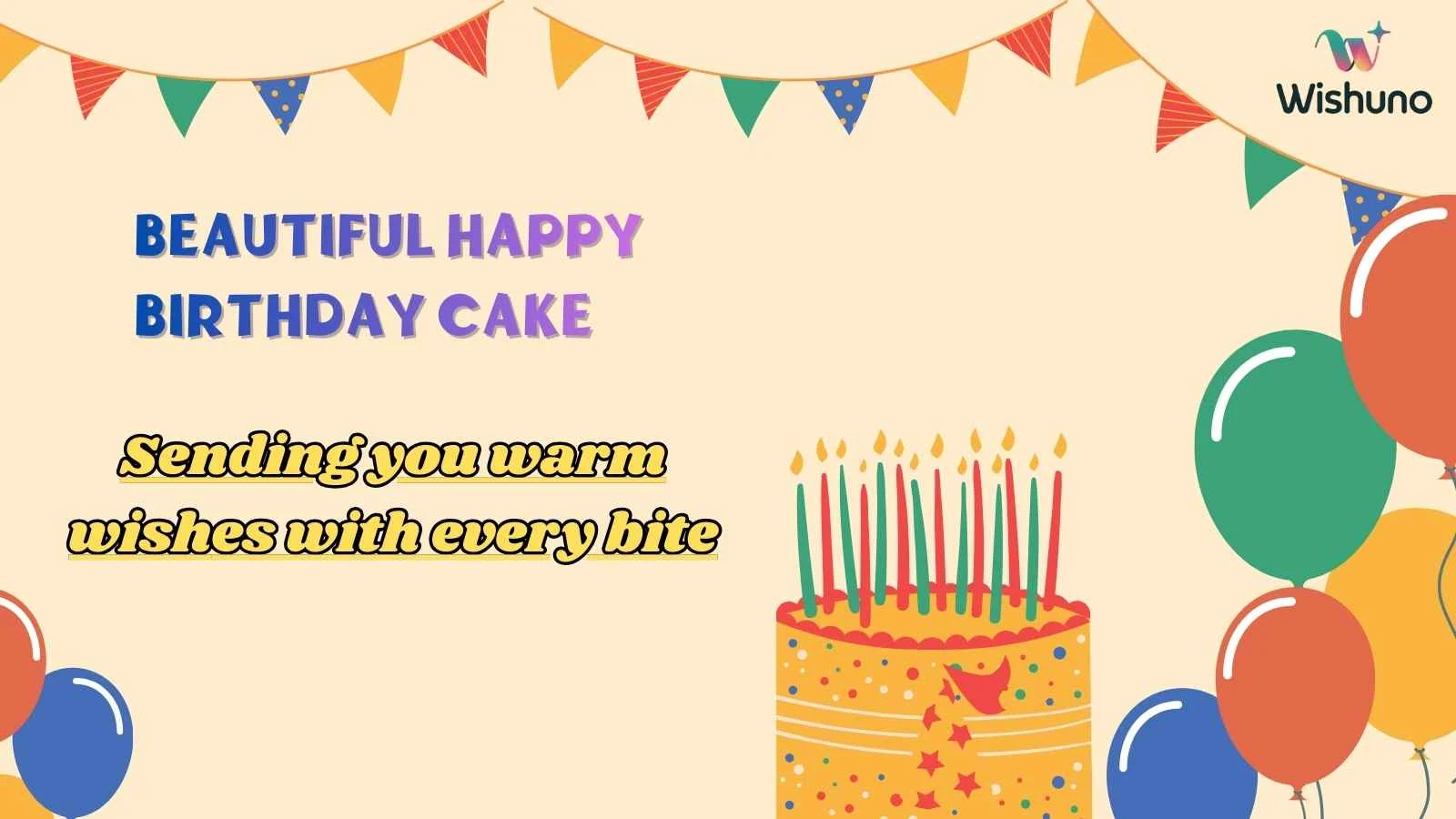 Beautiful Happy Birthday Cake