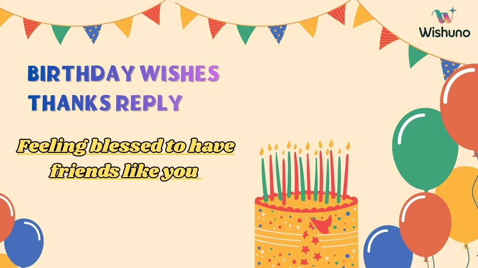 Birthday Wishes Thanks Reply