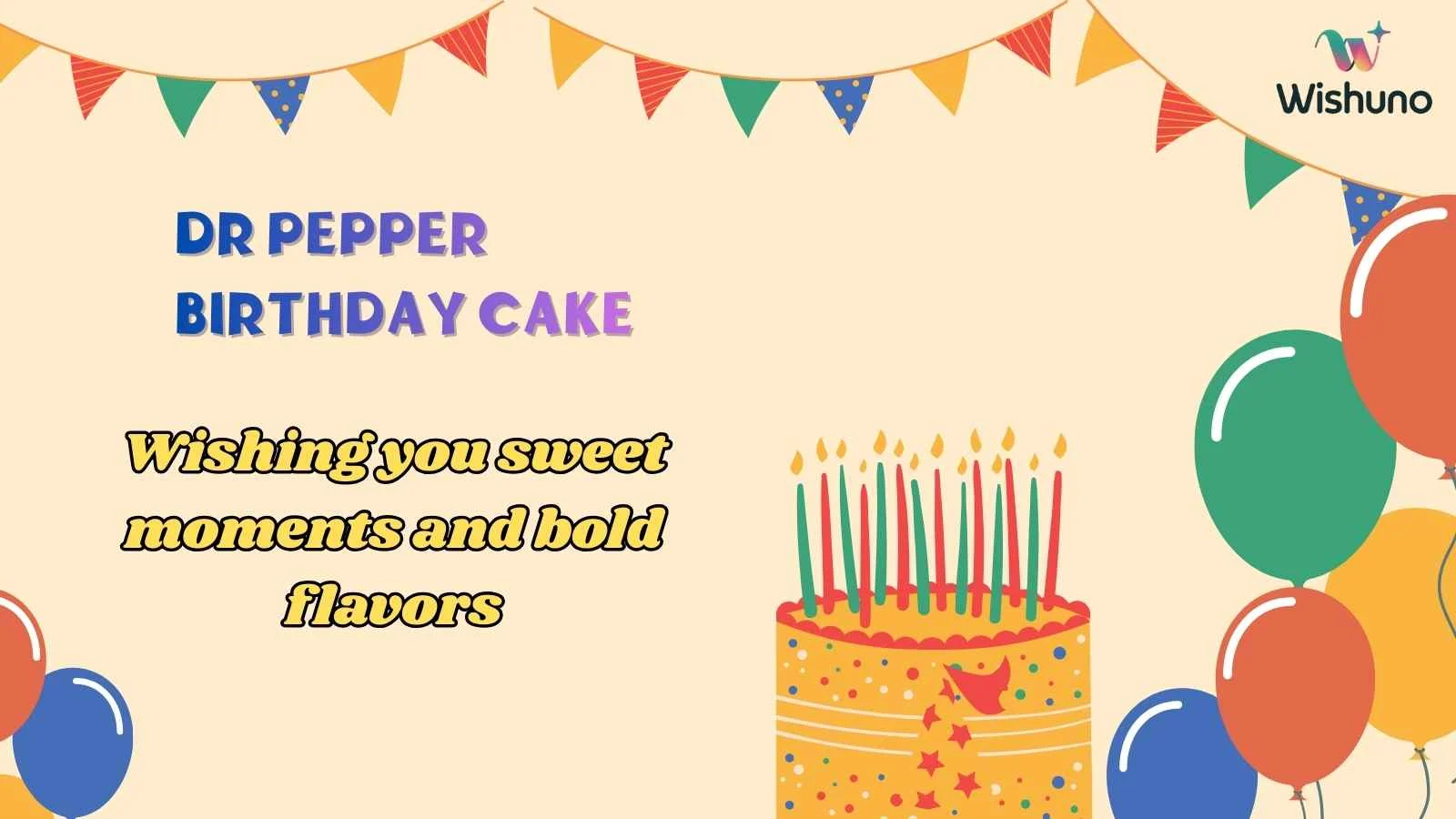 Dr Pepper Birthday Cake