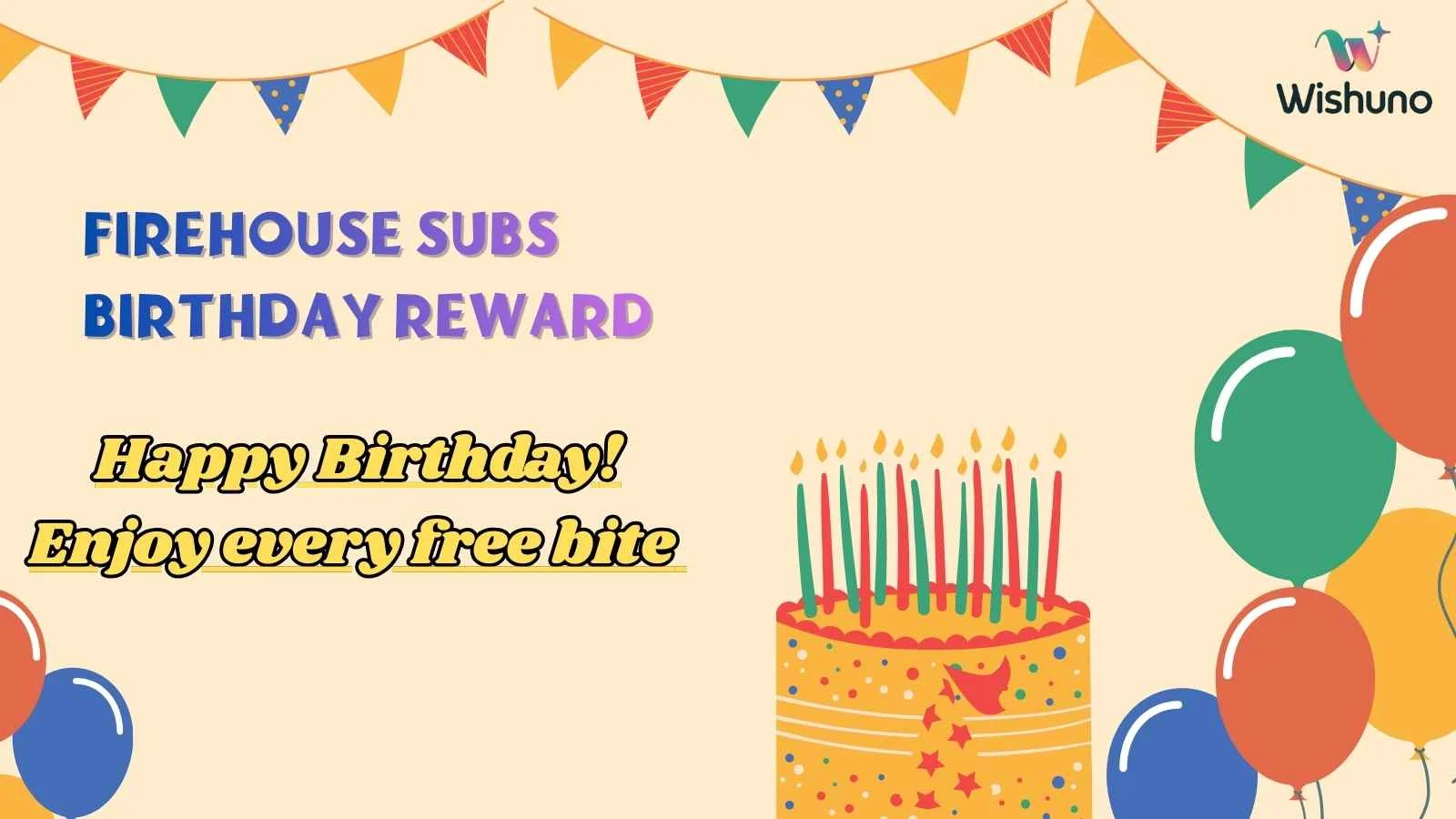 Firehouse Subs Birthday Reward