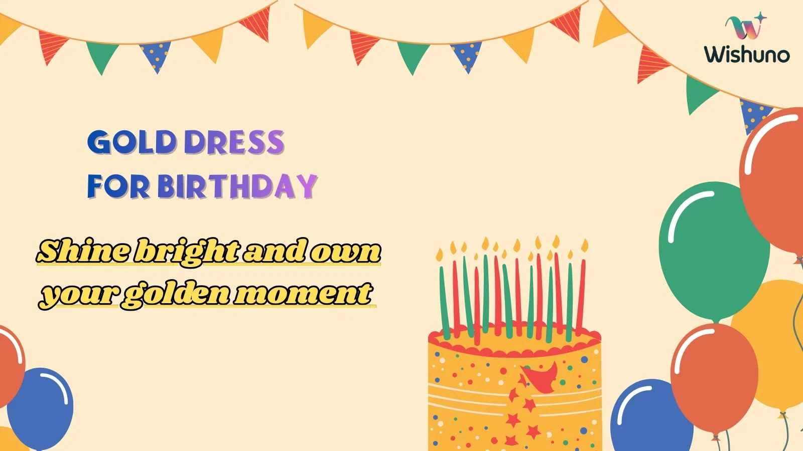 Gold Dress for Birthday