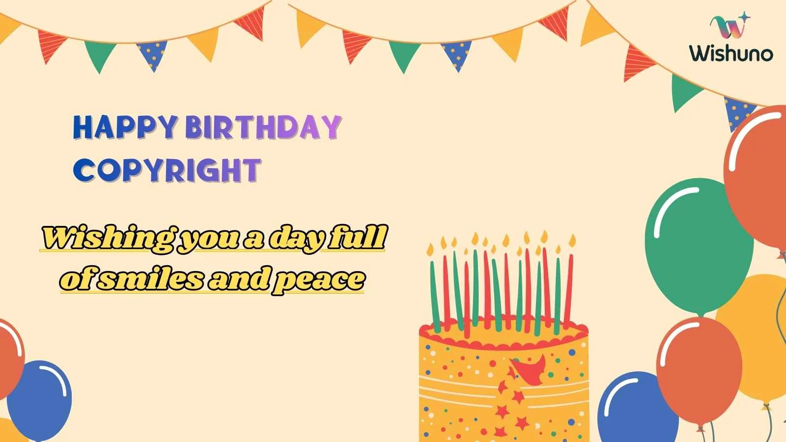 Happy Birthday Copyright