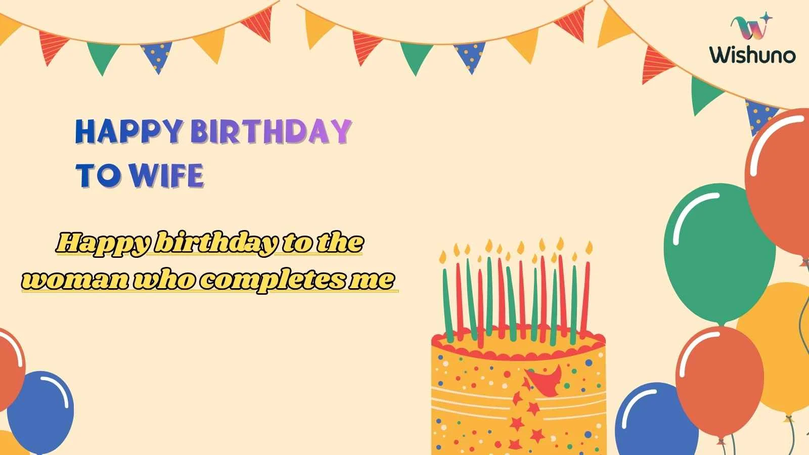 Happy Birthday to Wife