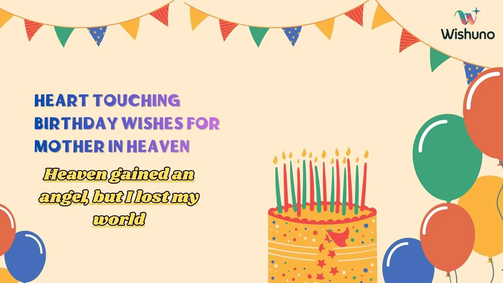 Heart Touching Birthday Wishes for Mother in Heaven
