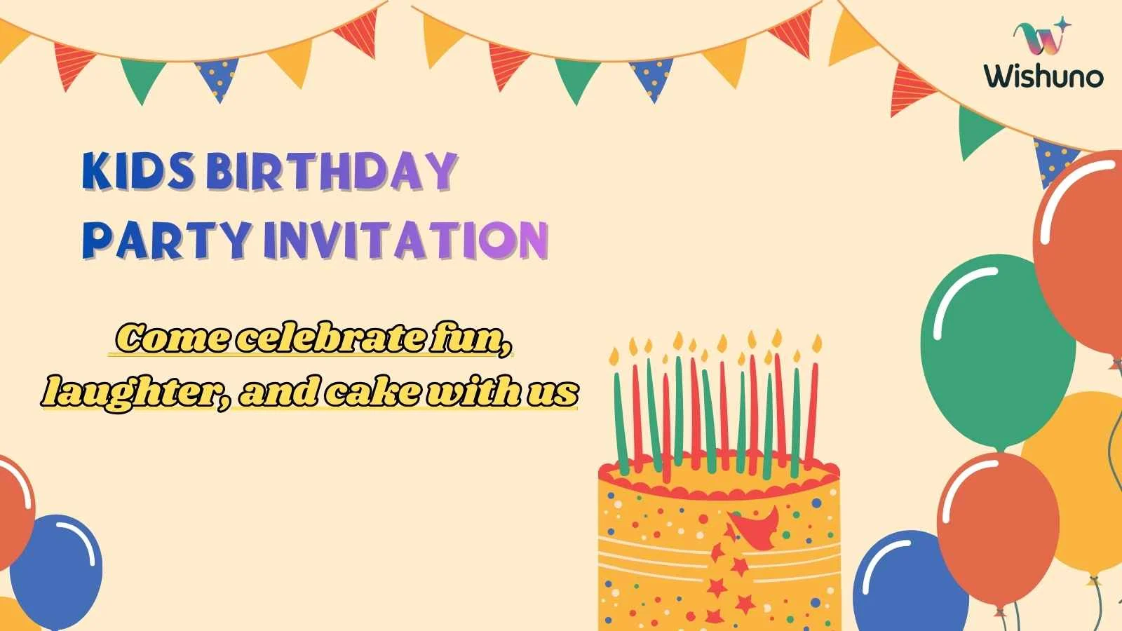 Kids Birthday Party Invitation