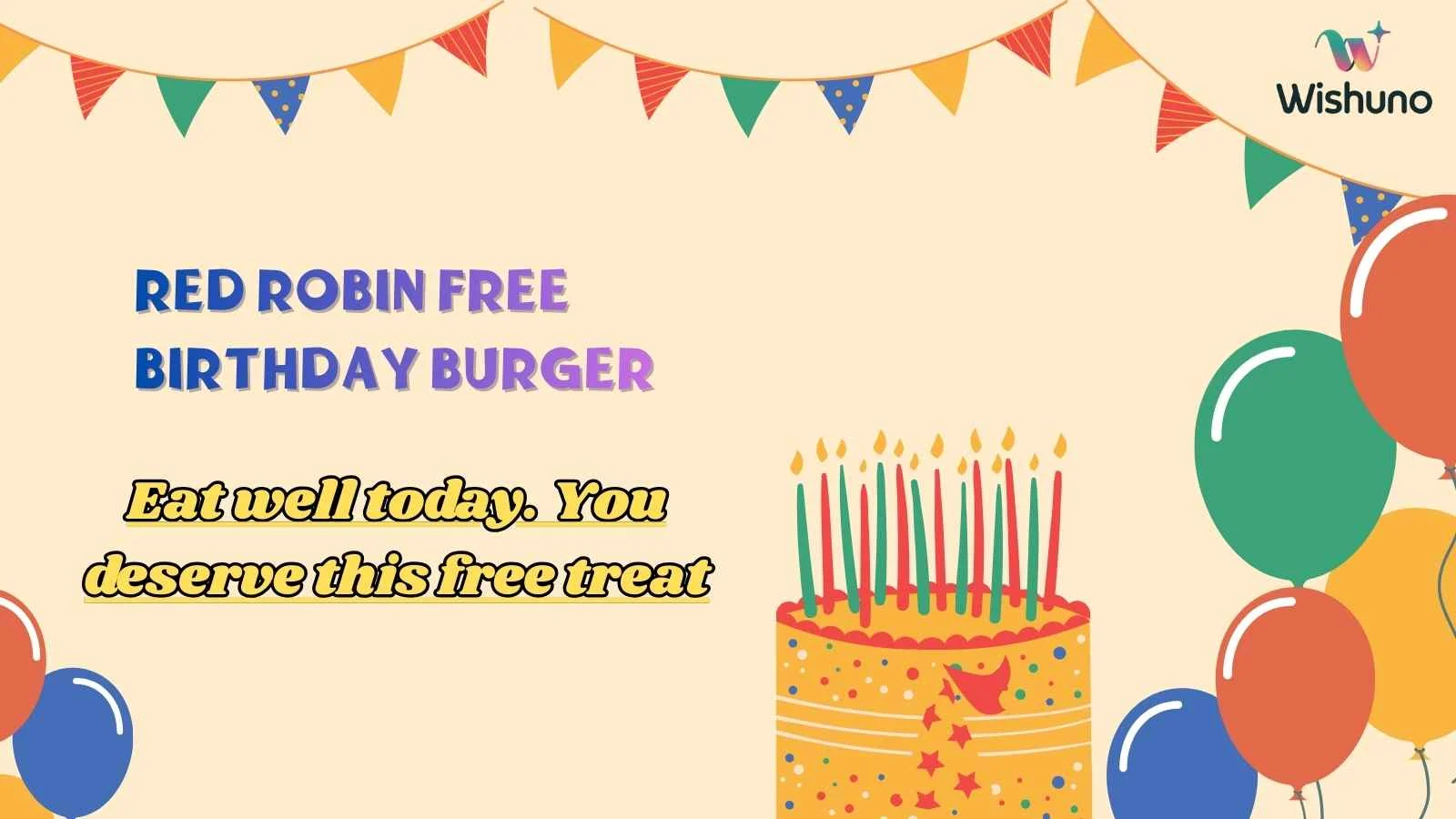 Red Robin Free Birthday Burger