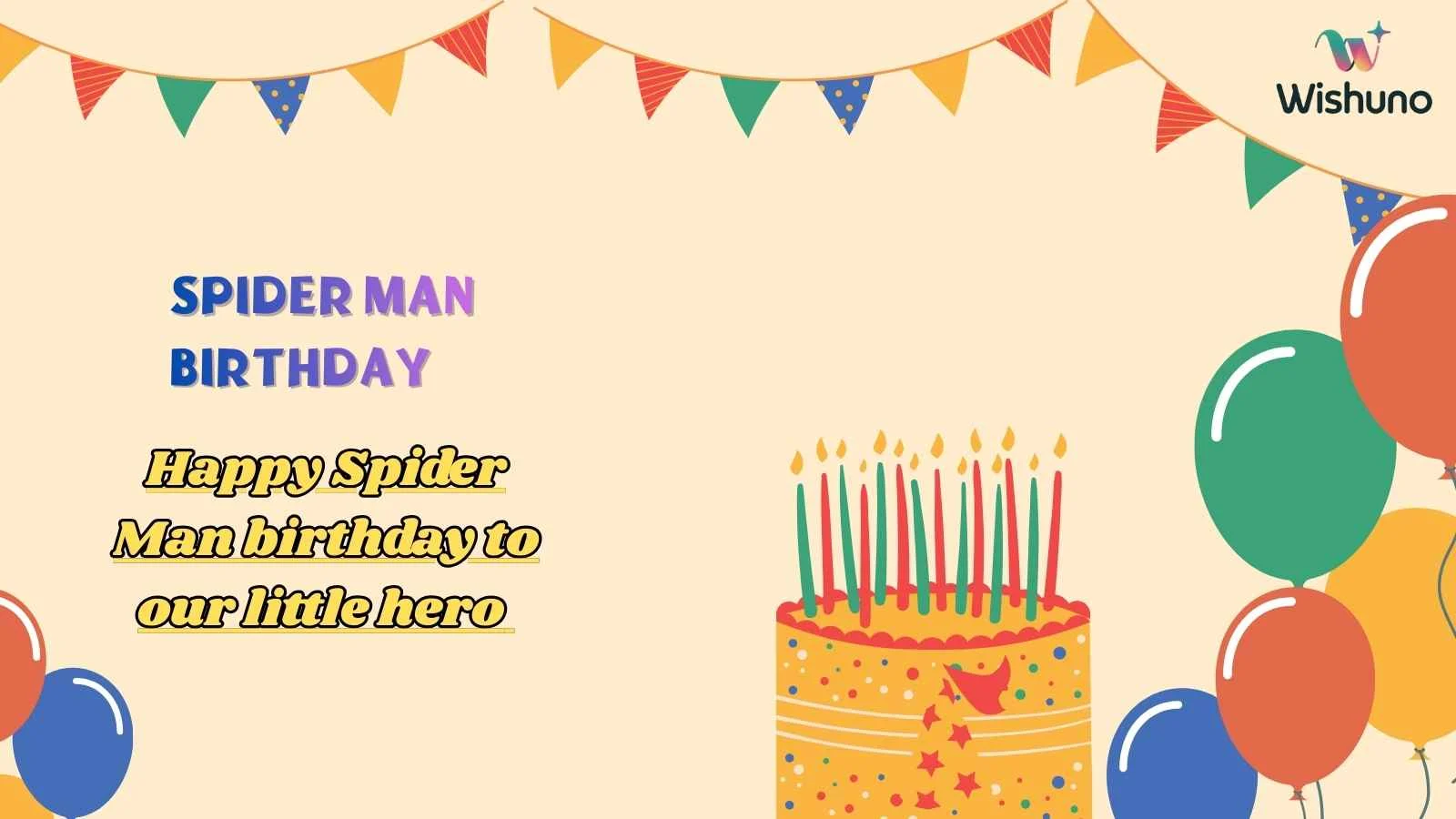 Spider Man Birthday