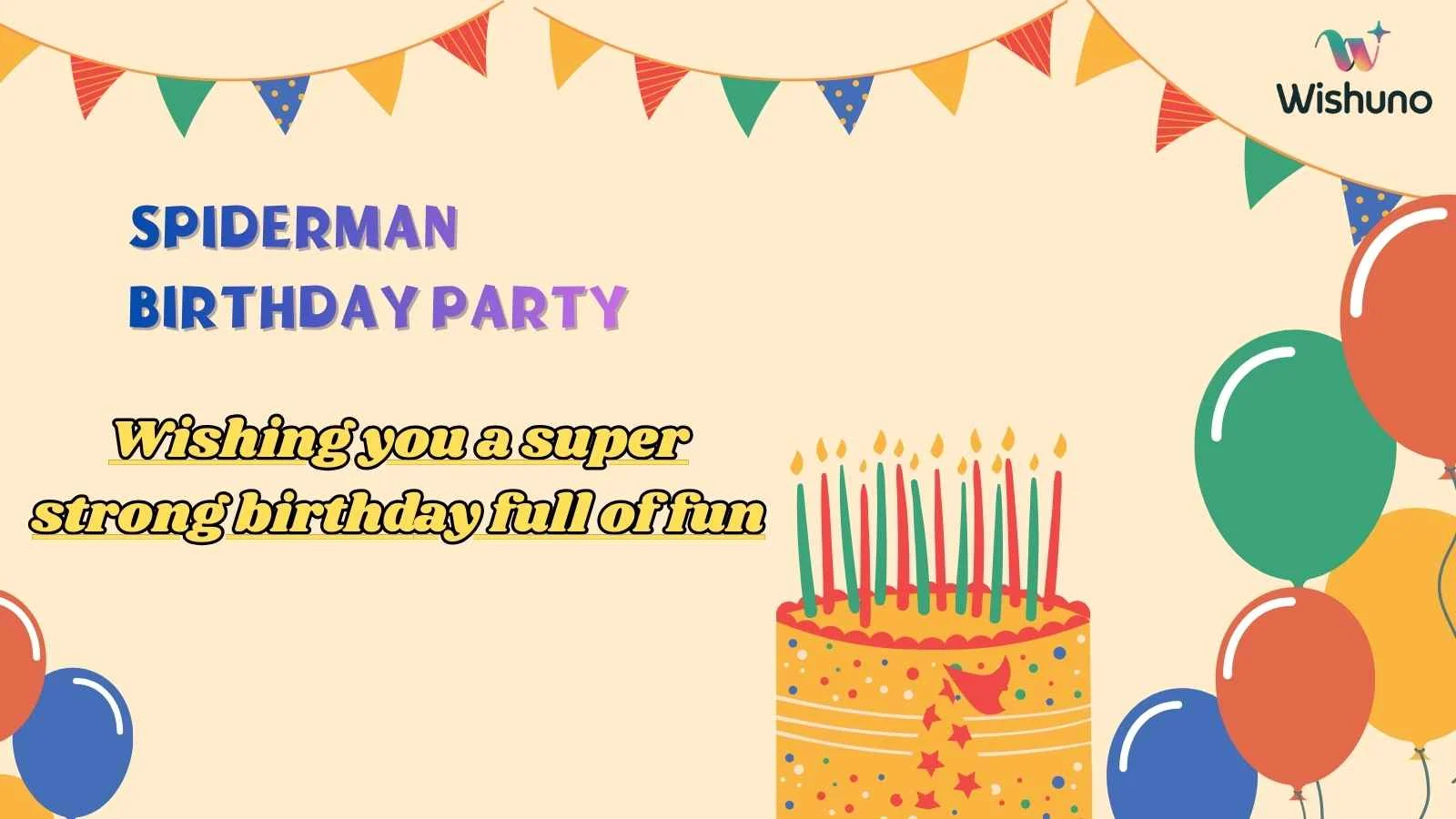 Spiderman Birthday Party