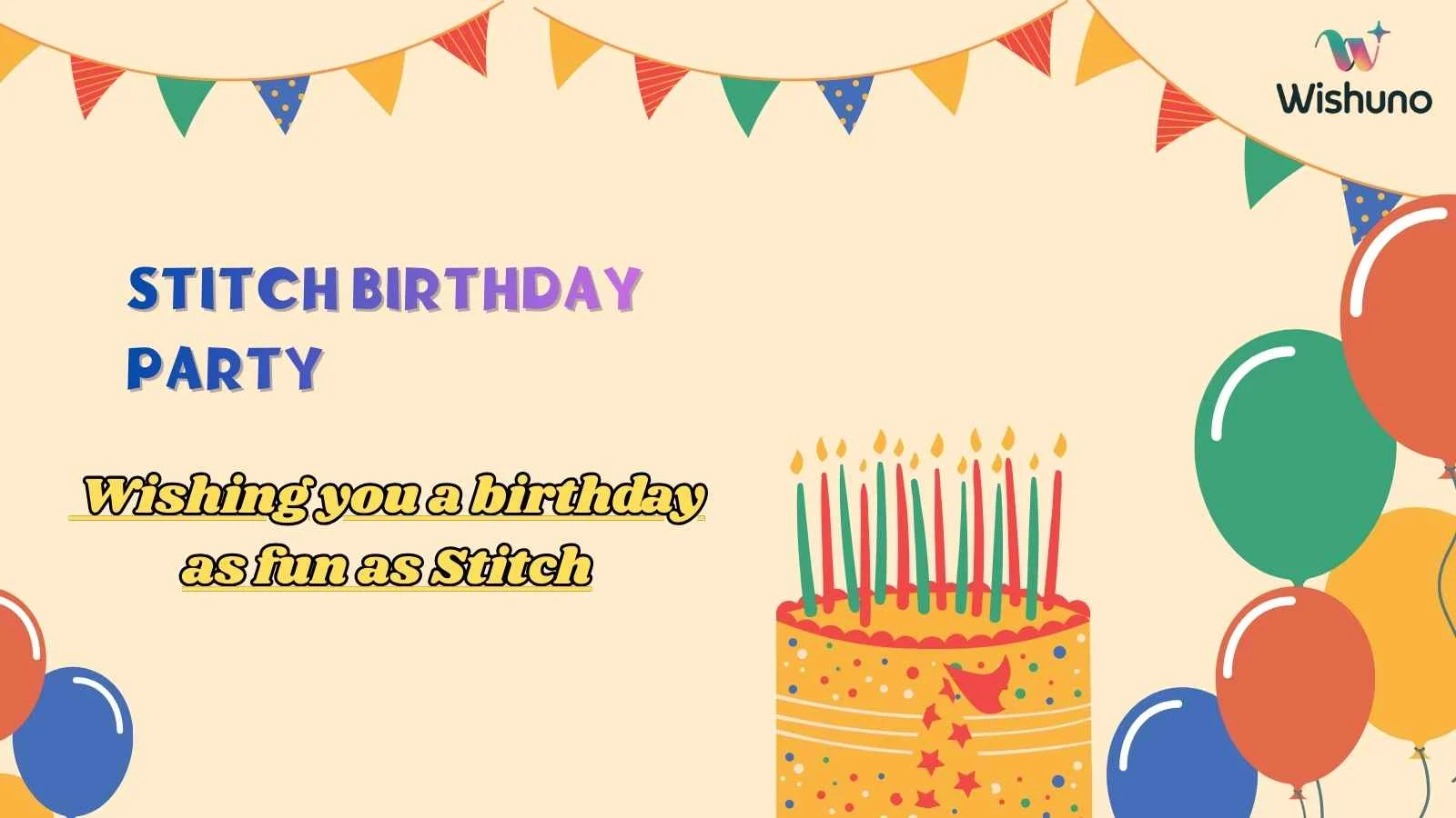 Stitch Birthday Party